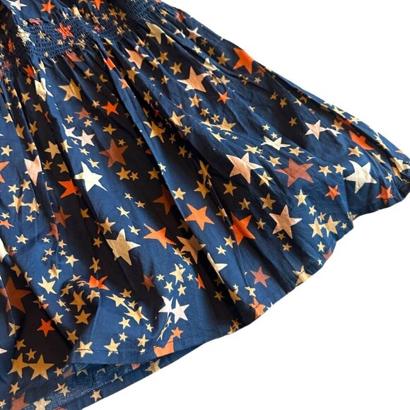 Sunshine Tienda Rio Dress Dark Sky Star Print Smocked Cotton Size 2XL Womens NWT - Picture 11 of 14